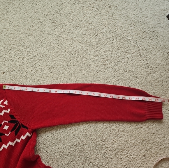 Chaps Holiday Winter Snowflake Knit Sweater - Picture 6 of 6